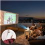 Mini Projecteur 4K Supportée, Videoprojecteur Portable WiFi 6 Bluetooth, Projecteur Video avec Auto Keystone, 130 Pouces, Retour