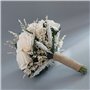 SAROAD Lot de 4 bouquets de roses artificielles pour mariage, demoiselle d'honneur tenant des fleurs, bouquet de demoiselle d'ho