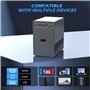 Mini Videoprojecteur 4k Supporté, Mini Projecteur Video Portable Retroprojecteur Portable Home Cinéma, Full HD 1080P, Correction