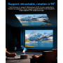 Vidéoprojecteur 2025 Upgraded 1080P Full HD 4K Compatible avec Android Mini projecteur [App intégrée] videoprojecteur Portable P