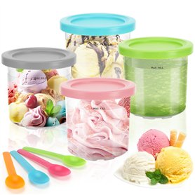 4 Pièces Récipients à Crème Glacée de Rechange
