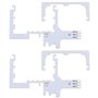 VGOL 2pcs Adaptateurs CPU Postfix Compatible avec Corona V3 V4 Pièce de Réparation Outils PCB pour Console de Jeu Adaptateur CPU