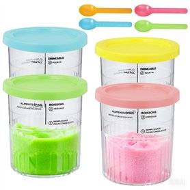 4 Pièces Pot pour Ninja Creamy Deluxe
