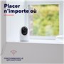 Trust IPCAM-2700 Camera de Surveillance 360° Intérieure avec Vision Nocturne, Sirène et Microphone Intégrés, Détection Humaine, 