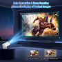 Mini Projecteur Android 11, 4K Videoprojecteur avec 120 ANSI Lumens, Rotation 180° et Auto Keystone, Projecteur Home Cinéma Comp