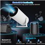 Mini Projecteur Android 11, 4K Videoprojecteur avec 120 ANSI Lumens, Rotation 180° et Auto Keystone, Projecteur Home Cinéma Comp