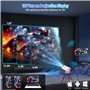 Mini Projecteur Android 11, 4K Videoprojecteur avec 120 ANSI Lumens, Rotation 180° et Auto Keystone, Projecteur Home Cinéma Comp