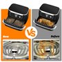 Pavlleen Grille Anti-Projection pour Air Fryer Ninja 10,4 L AF500EU, Silicone Réutilisable et Anti-Éclaboussures, Accessoire Dur