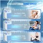Refroidisseur d'air Portable, 4 en 1 Rechargeable Mini Climatiseur Portable avec 6 Bacs à Glace, Climatiseur Mobile via App Cont