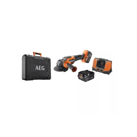 AEG BEWS18-125BLPX2-602C Meuleuse d'angle sans Balais 18V avec 2 Batteries 6