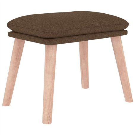 vidaXL Repose-Pied Pouf de Salon Tabouret de Canapé Meuble de Salle de Séjour Tabouret de Salon Intérieur Marron 45x29