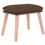 vidaXL Repose-Pied Pouf de Salon Tabouret de Canapé Meuble de Salle de Séjour Tabouret de Salon Intérieur Marron 45x29
