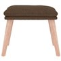 vidaXL Repose-Pied Pouf de Salon Tabouret de Canapé Meuble de Salle de Séjour Tabouret de Salon Intérieur Marron 45x29,5x35 cm T