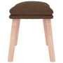 vidaXL Repose-Pied Pouf de Salon Tabouret de Canapé Meuble de Salle de Séjour Tabouret de Salon Intérieur Marron 45x29,5x35 cm T