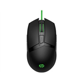 HP Pavilion 300 - Souris Gaming Noire (Filaire - USB, 8 Boutons Programmables, 5 000 DPI, Rétroéclairage LED RGB, Ambidextre)