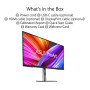 ASUS ProArt Display PA279CRV Professional Monitor - 27 inch, IPS, 4K UHD (3840 x 2160), 99% DCI-P3, 99% Adobe RGB, Colour Accura
