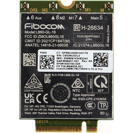 HP Xmm 7560 R+ LTE-Advanced Pro Wwan, W128564661 (Wwan)