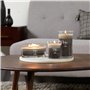 WoodWick Trilogy Warm Woods Bougie Ellipse, Cire, Multicolore, 9 x 19 x 12 cm