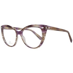 Swarovski Sk5270 53083 Sunglasses, Stripe Brown, 53 Femme