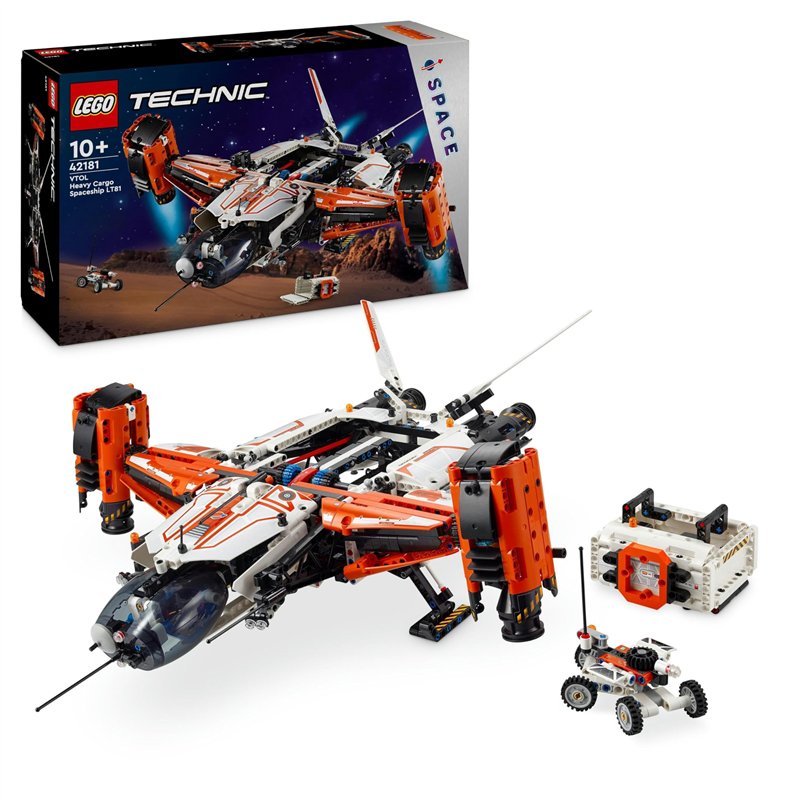 LEGO Technic Le Vaisseau Spatial Cargo VTOL LT81, Jouet de Construction, Set de Véhicule pour Enfants, Favorise le Jeu Créatif e