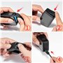 Fututech Couvercle de la Batterie pour GoPro Hero 13 12 11 10 9 Black Coque de Protection Latérale Etui Port de Charge Protecteu