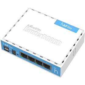 MikroTik hAP Lite Interne Blanc Point d'accès réseaux locaux sans Fil - Points d'accès réseaux locaux sans Fil (10,100 Mbit/s, 3