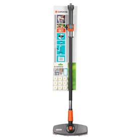 Kit Balai de Lavage de Voitures de Gardena : kit de Nettoyage pour Voitures, avec Brosse de Lavage, Manche à Passage d'eau et sh