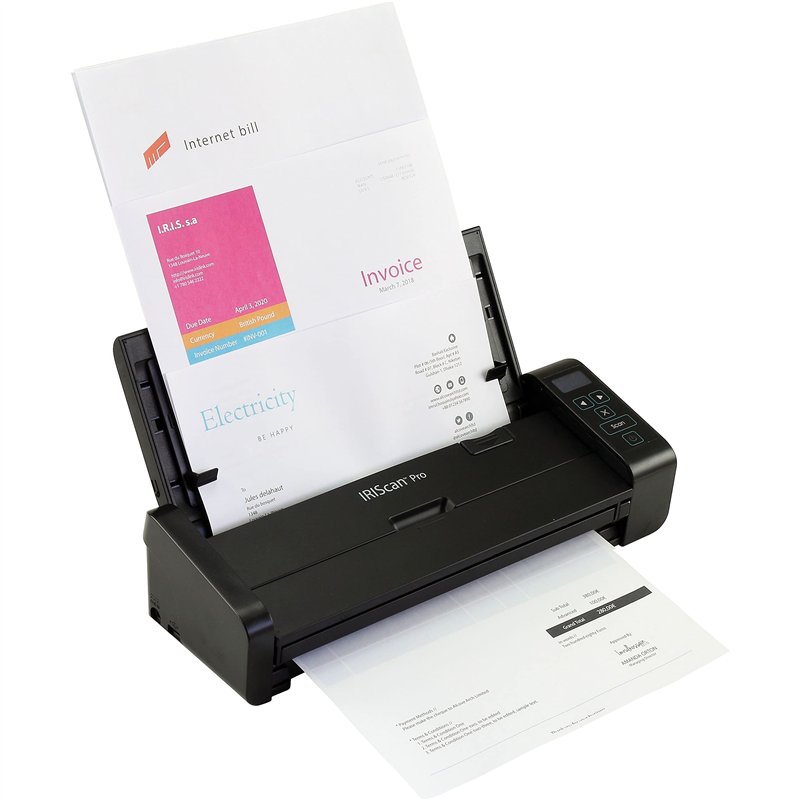 IRIScan Pro 5 Scanner Document : 20PPM | ADF 20 Pages | Scanner Portable | OCR 138 Langues | Scan to PDF/Word/JPG/Tiff | Carte V