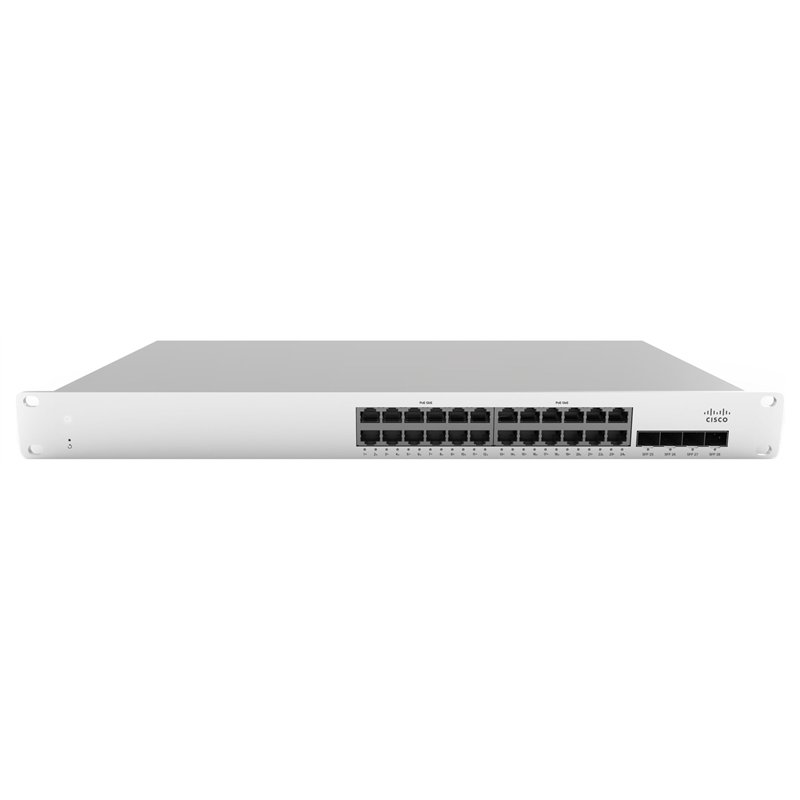 Image secondaire de Cisco Meraki MS210-24P-HW commutateur réseau Géré Gigabit Ethernet (10/100/1000) Connexion Ethernet, supportant l'alimentation V