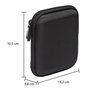 Amazon Basics Étui pour disque dur portable My Passport Essentiel, 12 x 9.3 x 1.6 cm, Noir