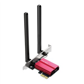 [Nouveau] MERCUSYS MA86XE- Carte réseau PCLe AXE5400, Wi-FI 6E avec Bluetooth 5.2, Triple Bande, 6 GHz/5 GHz/2,4 GHz, Compatible