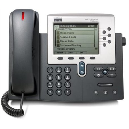 Cisco Unified IP Phone 7961G-GE= Téléphones (Noir, Argent, 320 x 222 Pixels, Monochrome, 0-40 °C, -10-60 °C, 10-95%)