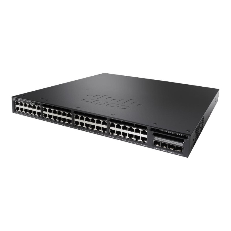 Cisco Catalyst WS-C3650-48TD-L commutateur réseau Géré L3 Gigabit Ethernet (10/100/1000) 1U Noir