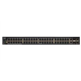 Cisco SF550X-48P Géré L3 Fast Ethernet (10/100) Connexion Ethernet, supportant l'alimentation Via ce Port (PoE) 1U Noir, Gris