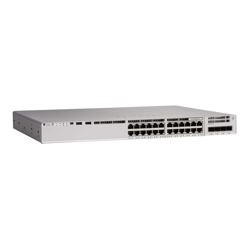Cisco Catalyst 9200L Géré L3 Gigabit Ethernet (10/100/1000) Connexion Ethernet, supportant l'alimentation via ce port (PoE) Gris