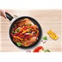 Tefal L15890 Ingenio XL Force Lot de 4 casseroles empilables avec revêtement anti-adhésif et indicateur de température Gris/bleu