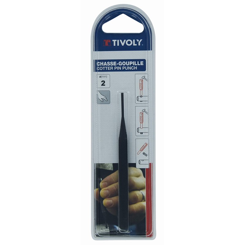 Image secondaire de TIVOLY 11101020200 - Botador de clavijas para diametros de 2 mm largo 100 mm