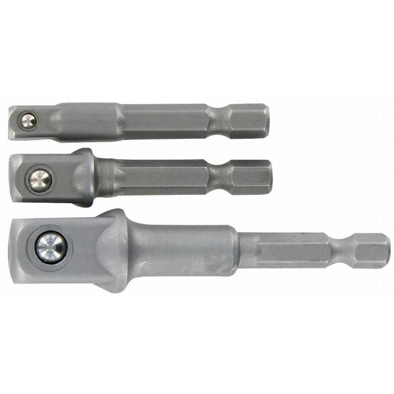 Tivoly 11501320003 Lot d'Adaptateurs pour Douille de vissage, Gris, 1/4