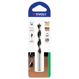 TIVOLY 10863820600 - Broca madera 3 puntas EXTRA de 6 mm largo 93 mm profundidad de corte 57 mm con mango cilíndrico (Envase de 