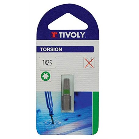Tivoly 11520521500 Embout de Vissage Torsion pour Vis Torx Tx15