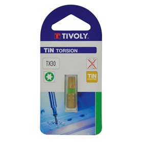 Tivoly 11522521500 Embouts de Vissage Torsion Tin pour Vis Torx Tx15