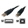 Dexlan Cordon High speed USB 2.0 type AB M/M Noir 1,8 m