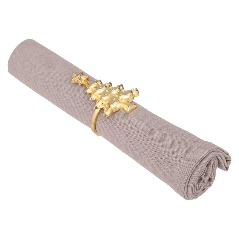 ATMOSPHERA CREATEUR D'INTERIEUR Ronds de Serviette en Forme de Sapin de Noël, 2 pièces