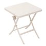 Hespéride - Table d'appoint de Jardin Carrée Greensboro Argile - 40 x 40 cm - Acier Traité Epoxy Antirouille
