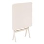 Hespéride - Table d'appoint de Jardin Carrée Greensboro Argile - 40 x 40 cm - Acier Traité Epoxy Antirouille