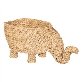 Atmosphera Créateur d'intérieur Panier XL en jacinthe d'eau et métal Hauteur 37 cm