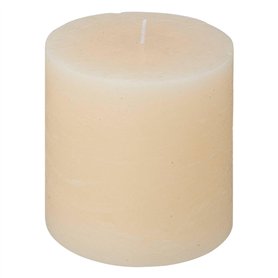 Atmosphera - Bougie ronde Olia D10cm blanc ivoire