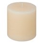 Atmosphera - Bougie ronde Olia D10cm blanc ivoire
