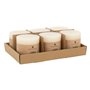 Atmosphera - Bougie ronde Olia D10cm blanc ivoire
