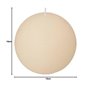 Atmosphera - Bougie boule Olia D10cm blanc ivoire